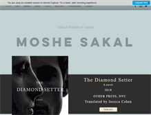 Tablet Screenshot of moshesakal.com